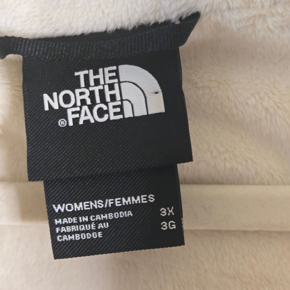 The North Face NWOT Shelbe Raschel Fleece Hooded Jacket Gardenia White Size 3X - Picture 11 of 14